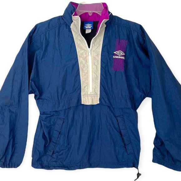 【90s】UMBROアンブロzip up nylon jacket old 9090 × UMBLEM NYLON JACKET – YZ